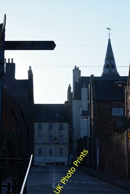Foto 6x4 Fast eine Silhouette Dunbar Die späte Sonne ging hinter dem c2015 unter
