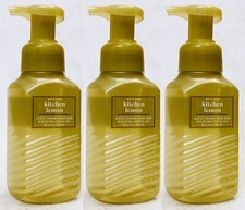 3 Bath  Body Works KITCHEN LEMON Gentle Foaming Hand Soap Wash 8.75 oz
