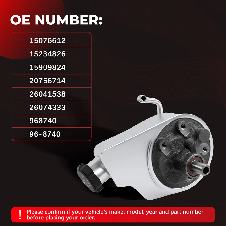 20-8740 Power Steering Pump For Chevrolet Silverado 1500 GMC Sierra 1500 1999-13 - Image 3 of 4