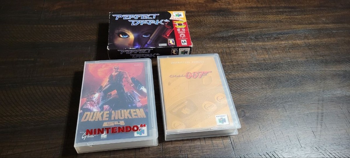 3 FPS N64 BUNDLE! 007 Goldeneye, Perfect Dark & Duke Nukem All