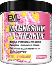 Evlution Nutrition Magnesium + L-Theanine - 30 Servings - Pink Lemonade