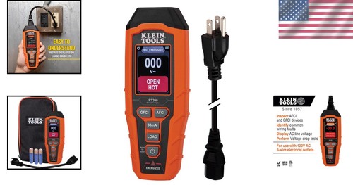 Battery-Powered Circuit Analyzer with Detachable Cord & Dual Fault Detection - Bild 2 von 12