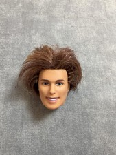 Vintage 1997 Mattel Ken Fashion Doll Head Brown Hair Brown Eyes 12in Replacement