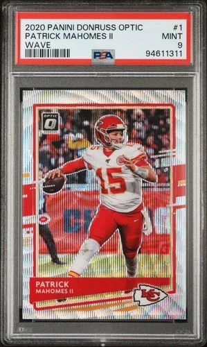 2020 Donruss Optic Patrick Mahomes Wave 85/199 PSA 9 #1