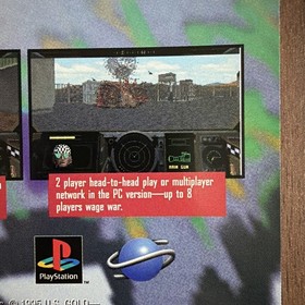 Shellshock Video Game Print Ad Mercenary PlayStation Sega Saturn PC Sony Tanks