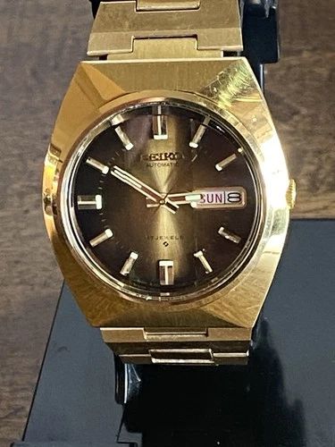 Vintage SEIKO Automatic Men's Watch 6309 Mvmt 17J Day/Date All Original, 6F