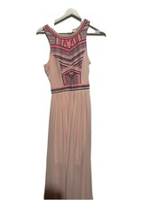 Gianni Bini Embroidered Maxi Dress, Size Small