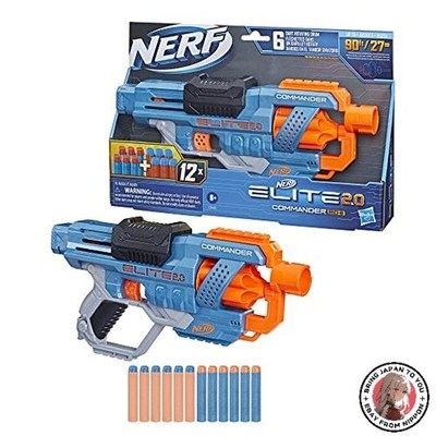 Hasbro Nerf Elite 2.0 Commander RD-6 manueller Blaster Schnellfeuer ab 8+ ink...