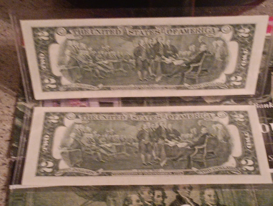 2003- 2 Dollar Star Notes Matching Serials Phili-st Louis Low Prnt Extremly Rare - Image 4 of 4