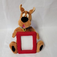 Vintage Scooby Doo Plush Toy Warner Bros Studio Store 1999 Dog with Red Frame