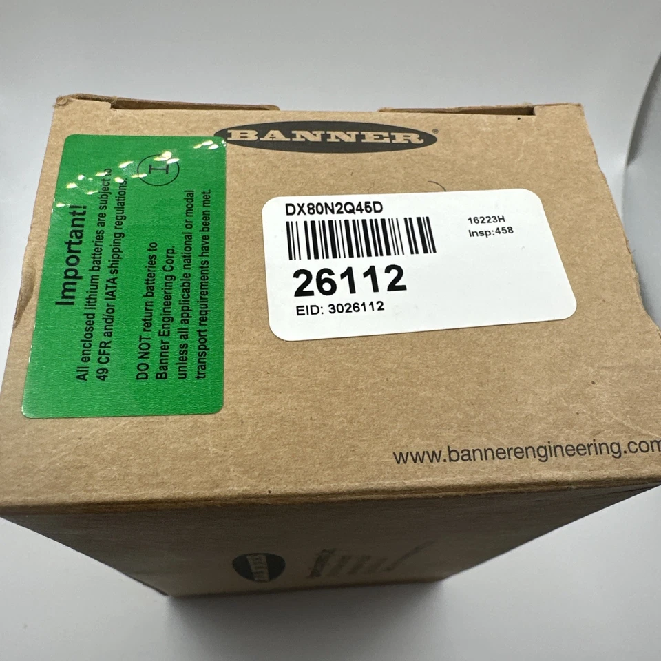 Banner Engineering DX80N2Q45D Wireless Q45 Photoelectric Sensor Part 26112 New - Image 3 of 4