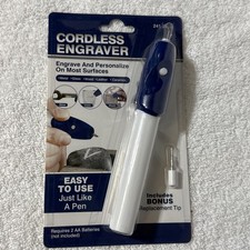 Cordless Engraver Pen with Bonus Extra Replacement Tip, Engraving Tool- NEW