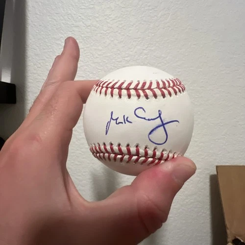 LOS ANGELES LA ANGELS KANSAS CITY ROYALS MARK GUBICZA SIGNED BASEBALL