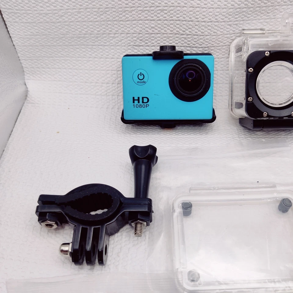 1080P Ultra HD Sport Action Camera DVR DV Waterproof Camcorder W/ Accessories - Image 4 of 4