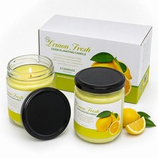 FPN Lemon Scented Odor Eliminator Candles 12o...