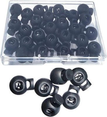 25 PCS Adjustable Ball Cord Lock round Toggle Stopper Cord Stop Rope Toggle S...