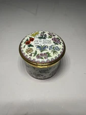 Halcyon Days Enamel Music Box "I'll Be Loving You- Always"