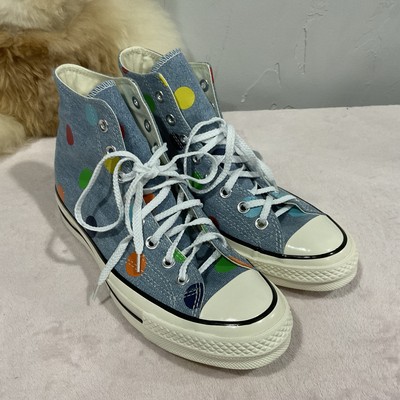 Size W9 M7- Converse Chuck 70 High x Tyler The Creator Polka Dots