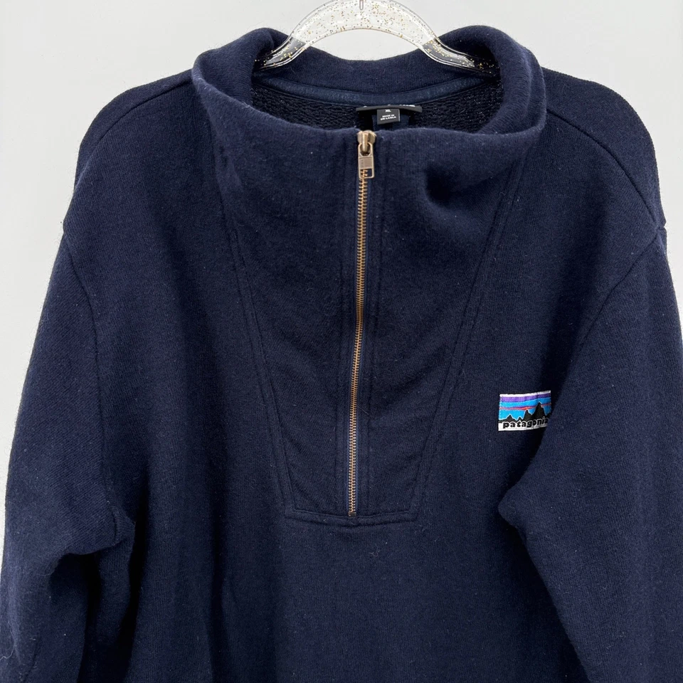 Sudadera Pullover Patagonia Worn Wear Para Hombres XL M's Mezcla Lana 1/4 Cremallera Gorp Foto 4 de 4