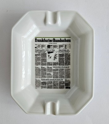 Aschenbecher Frankfurter Rundschau 1997   Seltmann Weiden Bavaria   NEU