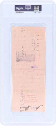 Cheque firmado por Sandy Alomar Jr. New York Yankees 28 de septiembre de 1976 - PSA 84855633 Foto 2 de 2