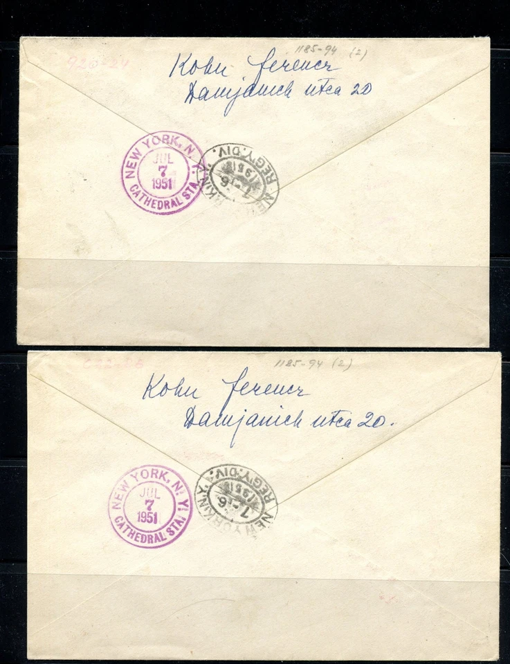 Hungary #920-924, C82-C86 (H160) (2) comp sets sports, FDC's Registered - Image 2 of 2