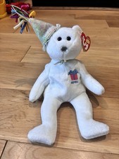 Ty Beanie Baby April the Birthday Bear 2002 Vintage, Retired - Great Condition