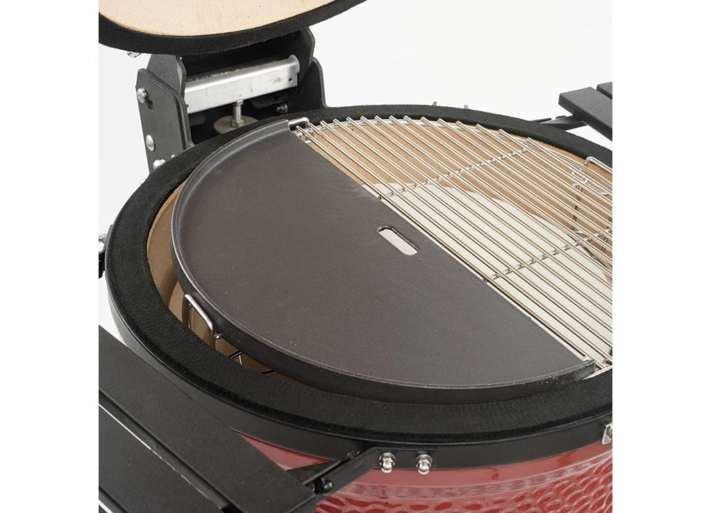 Kamado Joe KJ-HCIGRIDDLE Classic Joe Half Moon Cast Iron Reversible Griddle
