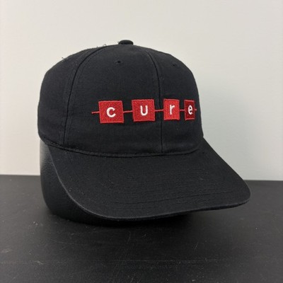 Vintage 90's The Cure Band Hat Black Pro Player Music Cap Snapback Adjustable