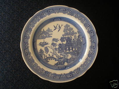 FREE S&H! Spode Blue Room Willow Dinner Plate Made In
