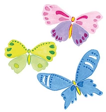 25 Mariposa Butterfly Decorations Pastels Butterflies Wallies Stickers Decal Art