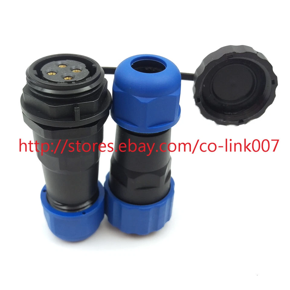 SD20 4 Pin Waterproof Connector, LED Connector IP67 Heavy Connector Plug Socket - Image 3 of 4