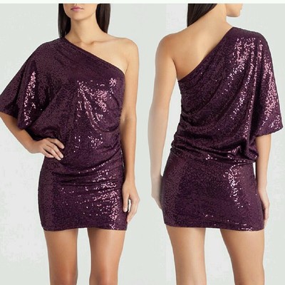 plum sequin dress
