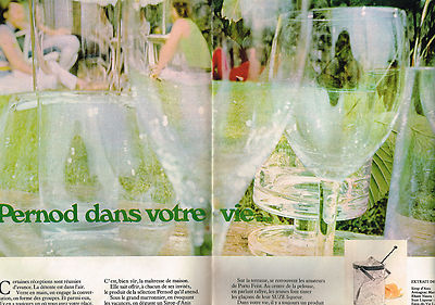 ADVERTISING ADVERTISING 035 1971 PERNOD aniseed aperitif (2 pages)
