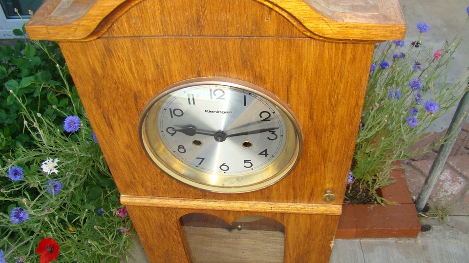 Vintage Kieninger Wall Clock with Key & Pendulum - Image 4 of 4