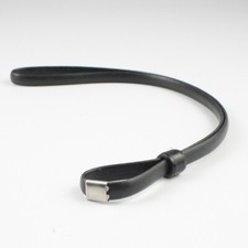 Unbranded Vintage Black Vinyl - 1/4" Wide 9" Camera Wrist Strap