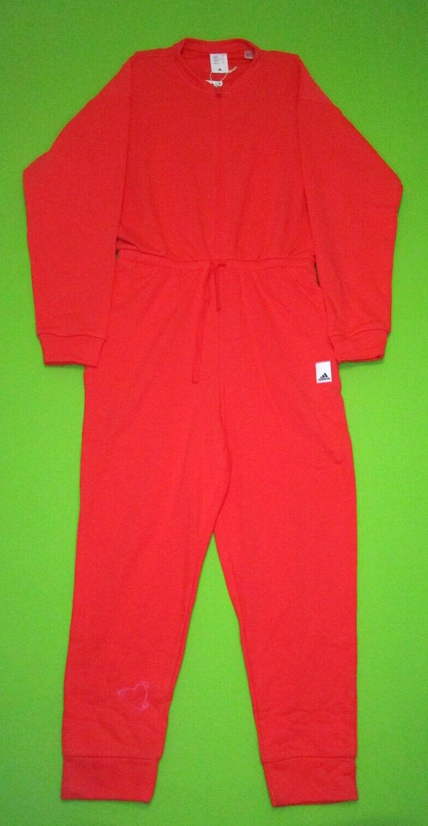 Adidas Valentine's Day Red Jumpsuit Women's Size Small (IL6033