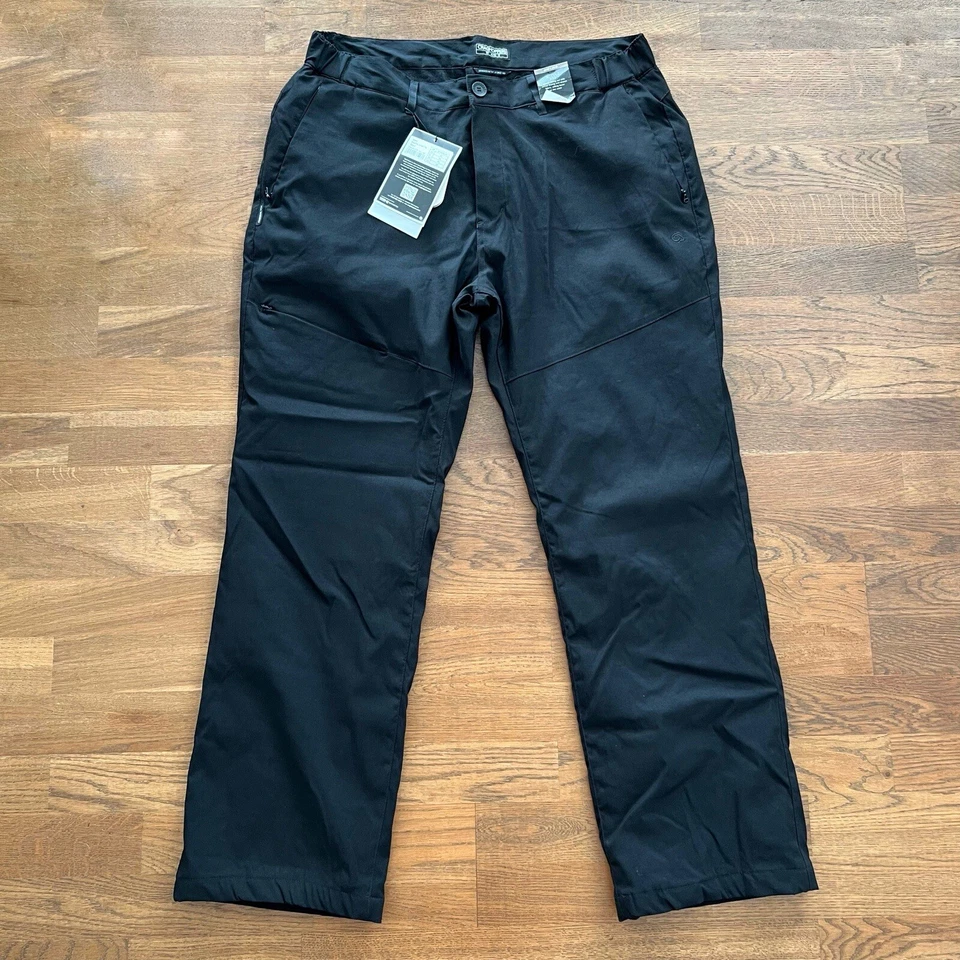 Pantalon noir doublé Craghoppers KiwiPro Smartdry Eco Active Fit Prostretch h... - Photo 1/4