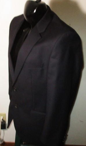 Men's HUGO BOSS Navy Blue Wool Blazer Suit Jacket Size 42R - Picture 4 of 8
