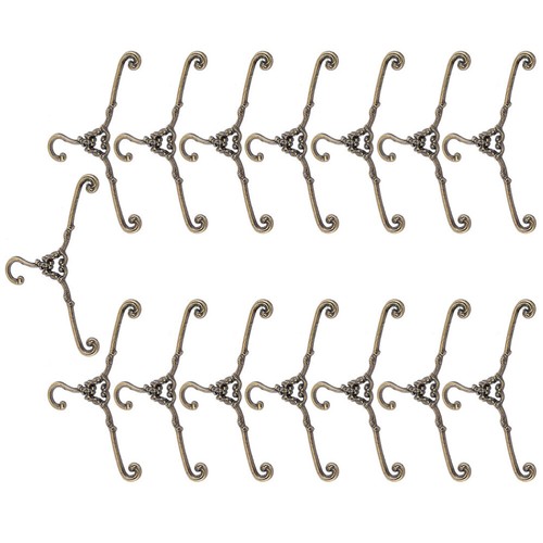 15 Pcs Retro -Kleidungsständer Miniatur-Aufhänger-Ornamente Kleiderbügel - Bild 3 von 12