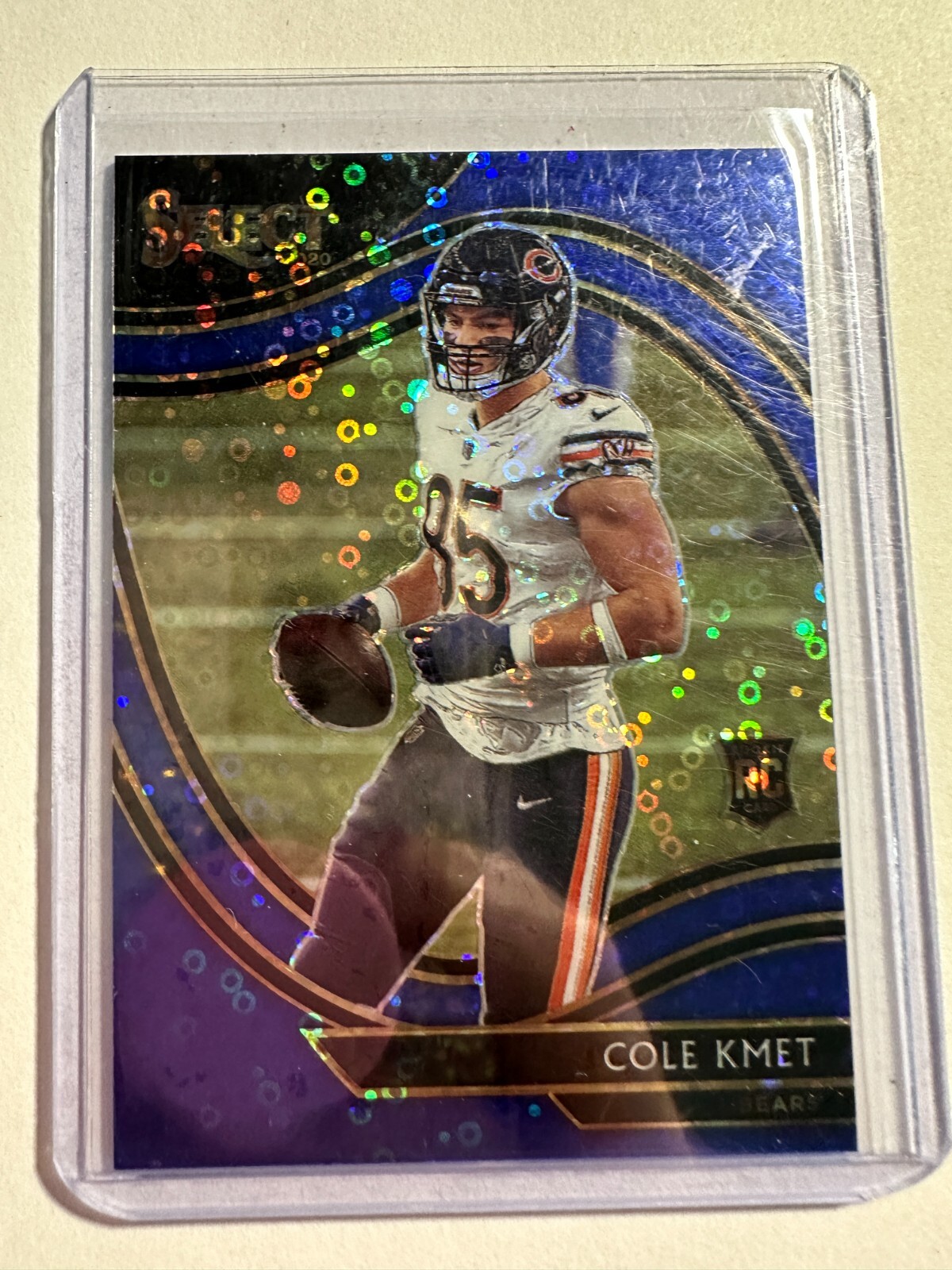 K99,154 - 2020 Select Prizm Blue Disco #374 Cole Kmet #/25