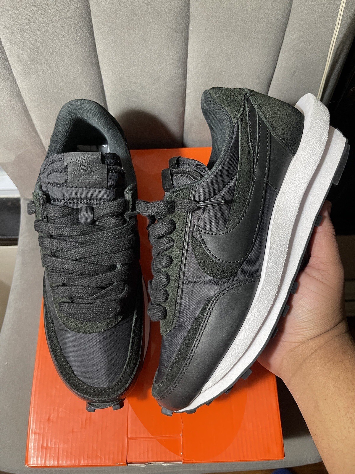 SACAI X NIKE Nike LDWaffle x Sacai nylon nero 2020 taglia 9 condizioni pulite