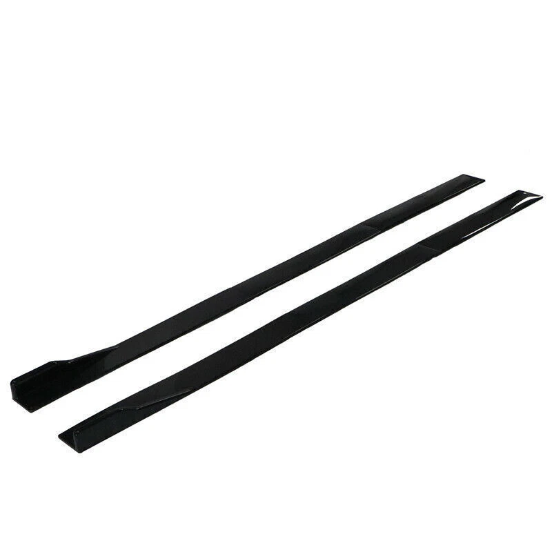 Gloss Black For Nissan 350Z 370Z 78.7"Side Skirt Extension Rocker Panel Splitter - Image 4 of 4