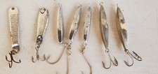 (7) 4-6"  assorted Diamond Jigs single & Treble Hooks - as shown