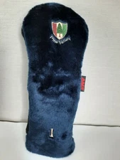 AM&E Plush Stretch Fur Pine Valley Golf Course Head Cover #1 Dark Blue Black