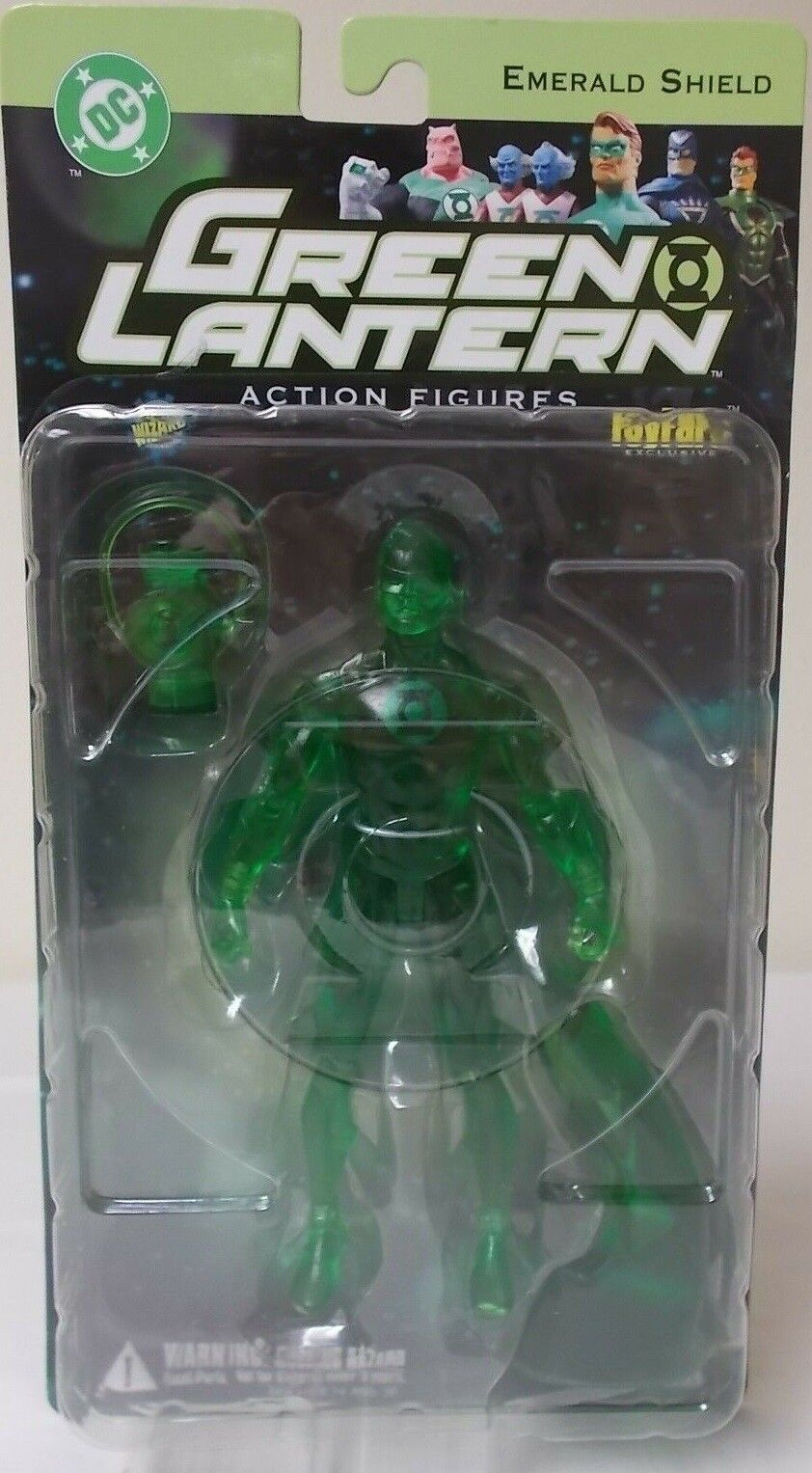 DC Direct Green Lantern Toyfare Exclusive Hal Jordan Emerald Shield Translucent