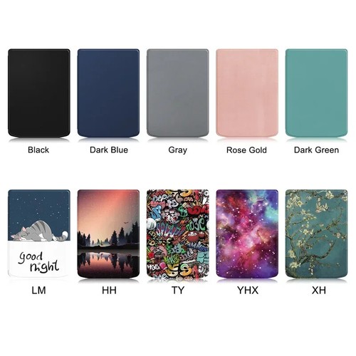 For Pocketbook Verse Case PU Leather Hard PC Back Smart Cover for Pocketbook - Picture 17 of 34