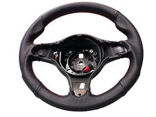 Revêtement Volant pour Alfa 159 Ti Cuir Véritable Noir à Partir De Replace Cousu
