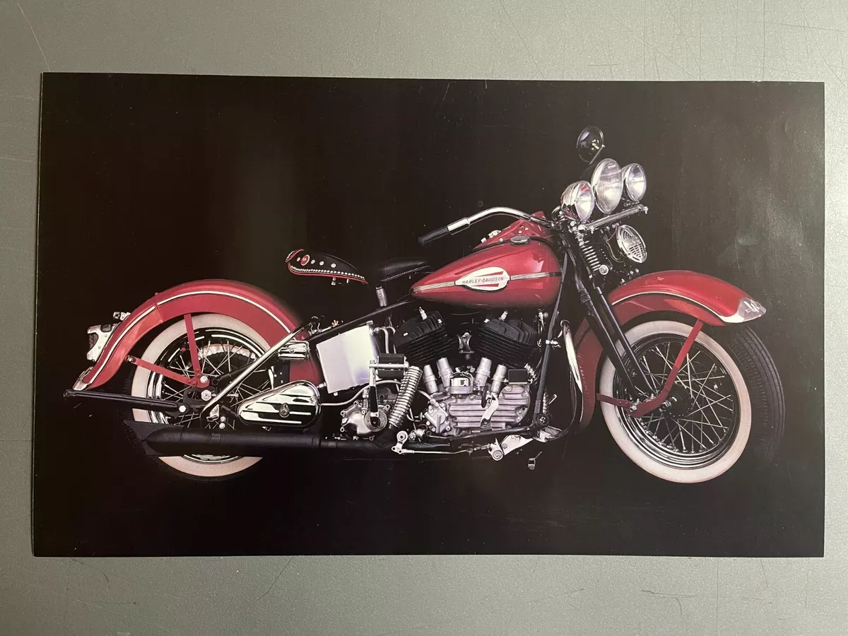 1946 Harley Davidson UL Motorcycle Picture Print RARE Awesome