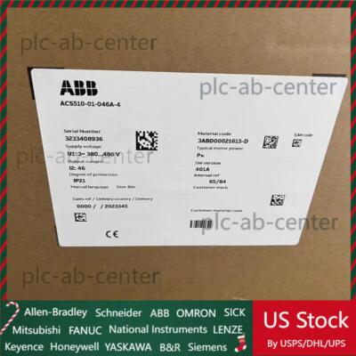 ABB ACS510-01-046A-4 Frequency Converter New in Box 1pcs US Free TAX